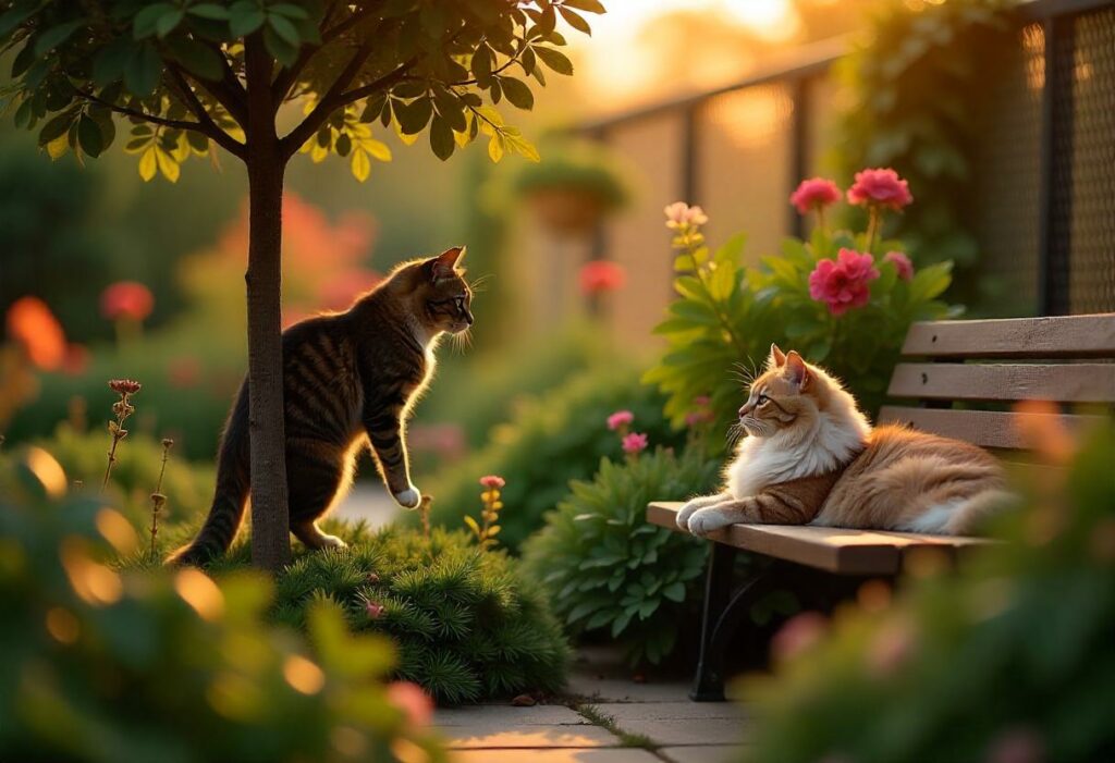 jardin sécurisé pour chat